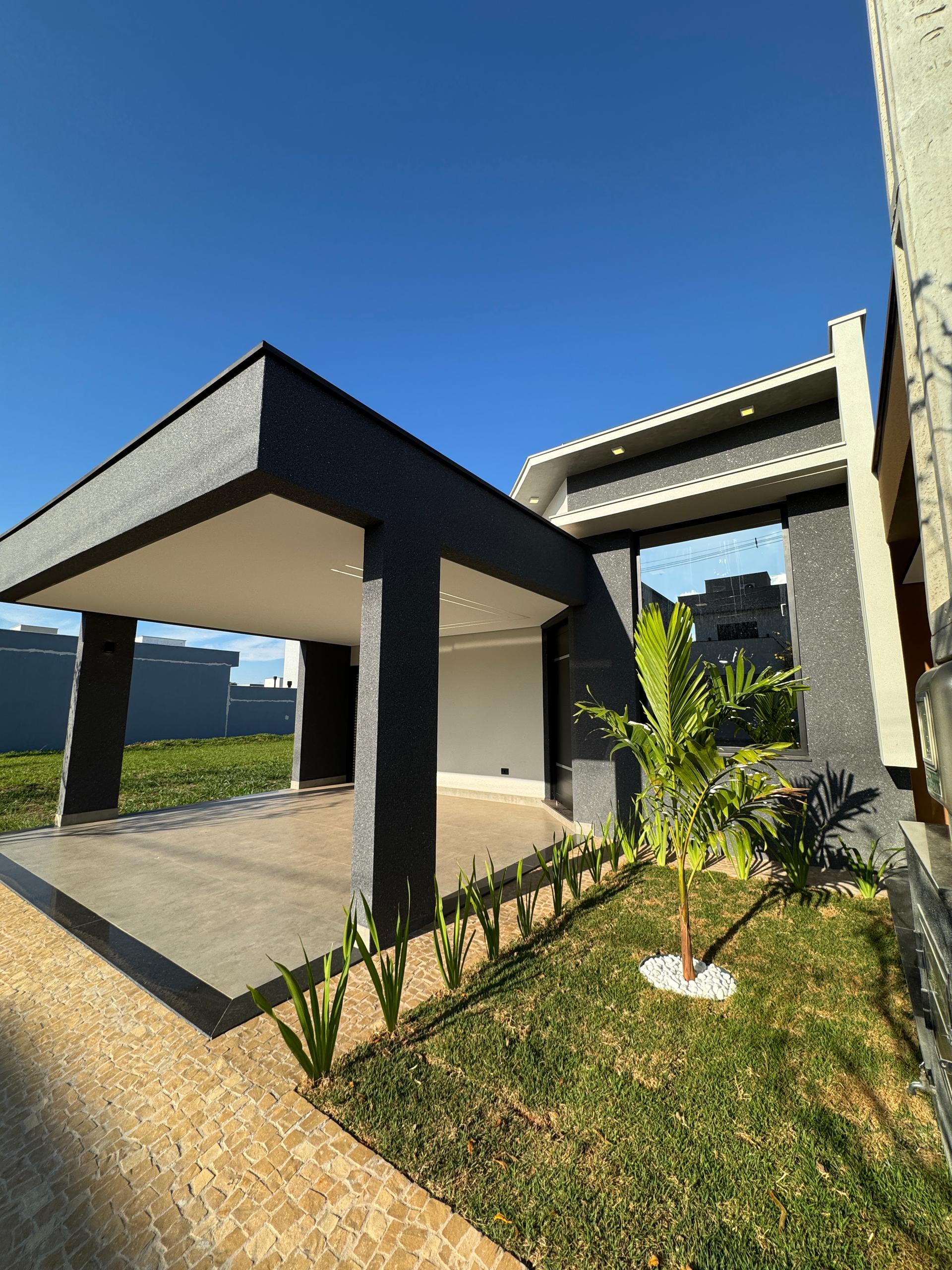 Casa no Residencial Ágape moderna com projeto arquitetônico contemporâneo
